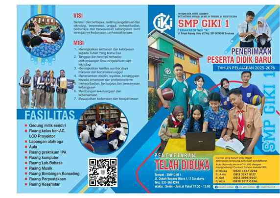 Penerimaan Peserta Didik Baru (PPDB) SMP GIKI 2 JAKARTA TA. 2025/2026
